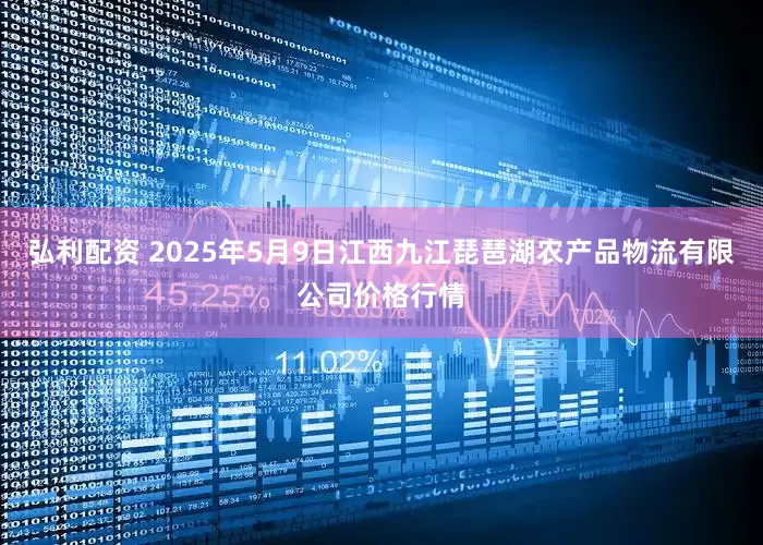 弘利配资 2025年5月9日江西九江琵琶湖农产品物流有限公司价格行情